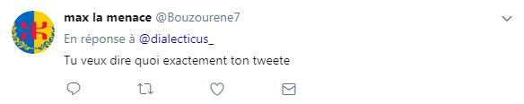 Question de Max la menace