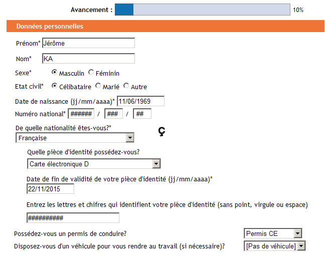 Données personnelles